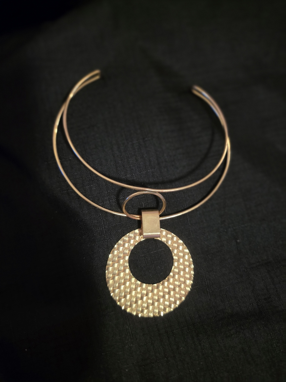 Gold and Silver Crescent Layered Necklace Set - Women's Jewelry - Picture 2 of 9